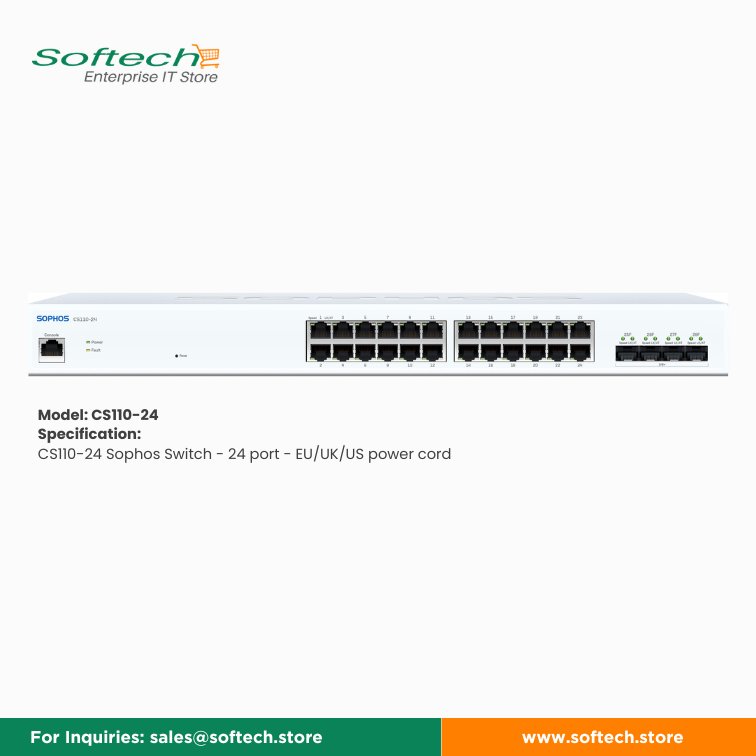 Sophos Network Switches 100 series and 200 Series all Models, ready delivery, available at www.softech.store