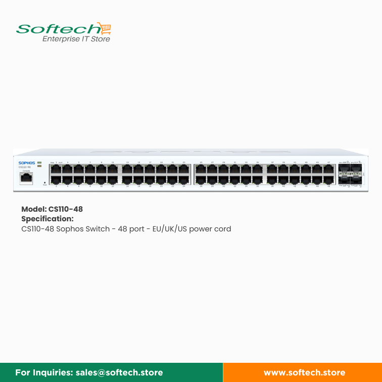 Sophos Network Switches 100 series and 200 Series all Models, ready delivery, available at www.softech.store