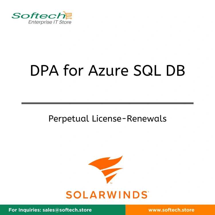 SolarWinds Database Performance Analyzer for Azure SQL DB - Annual Maintenance Renewal - DPA for Azure SQL DB