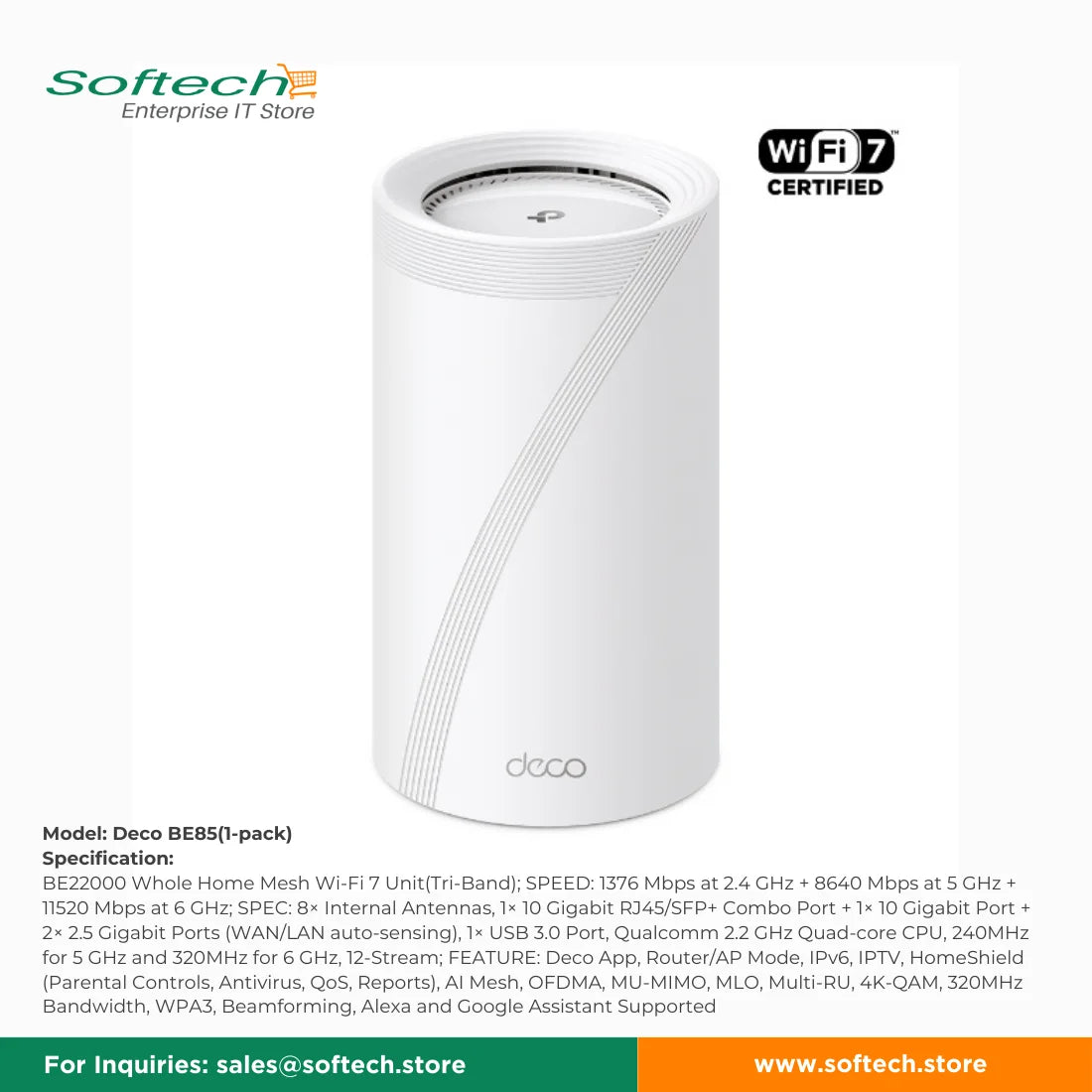 TP-LINK SOHO Wi-Fi 7 Mesh System