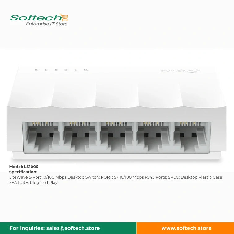 TP-LINK BUSINESS SERIES Unmanaged 5/8P 10/100M Switch