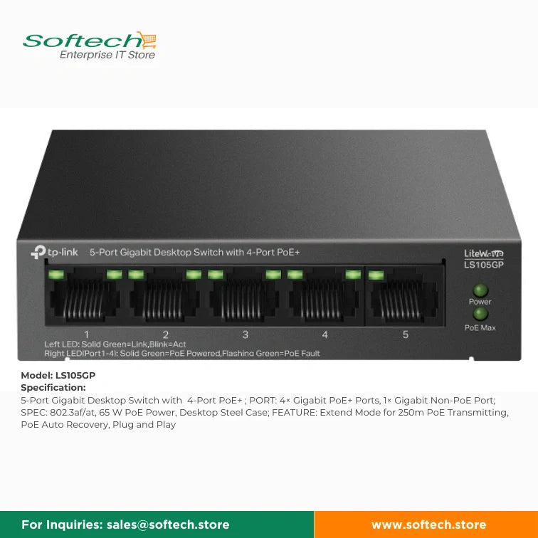 TP-LINK FESTA Unmanaged/Easy Smart PoE Switch