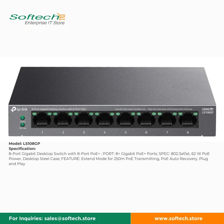 TP-LINK FESTA Unmanaged/Easy Smart PoE Switch
