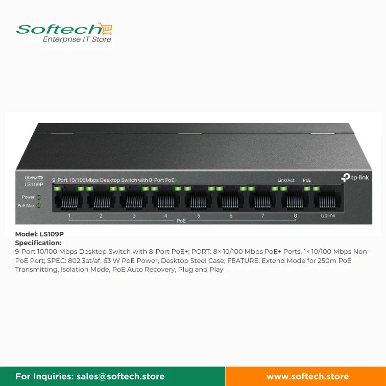 TP-LINK FESTA Unmanaged/Easy Smart PoE Switch