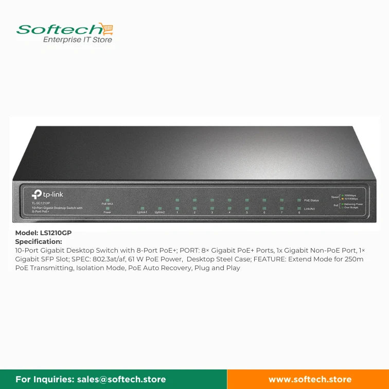 TP-LINK FESTA Unmanaged/Easy Smart PoE Switch