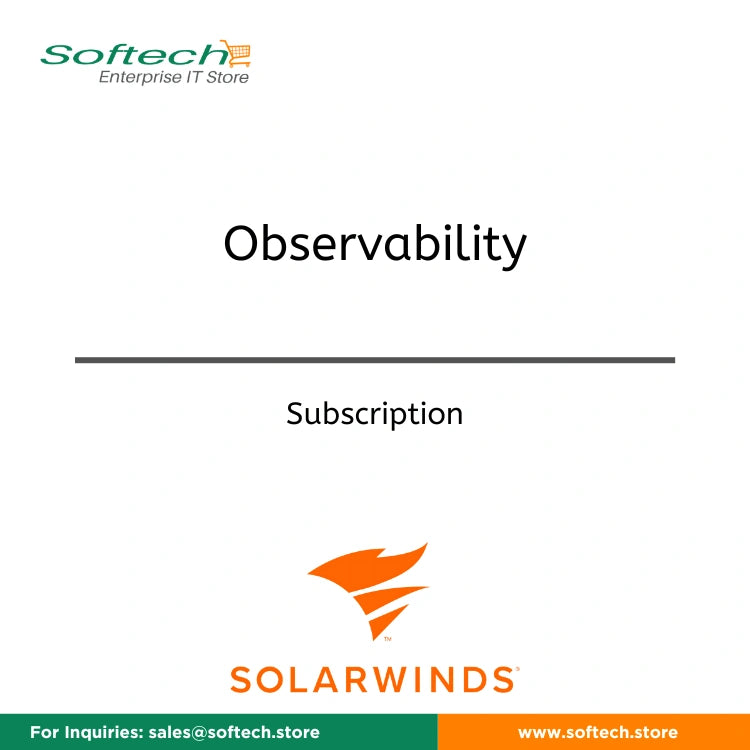 SolarWinds Observability SaaS Database - 1 Database Instance Per Month - Annual Subscription - Observability
