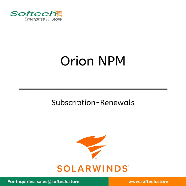 SolarWinds Network Performance Monitor - Annual Subscription Renewal - Orion NPM