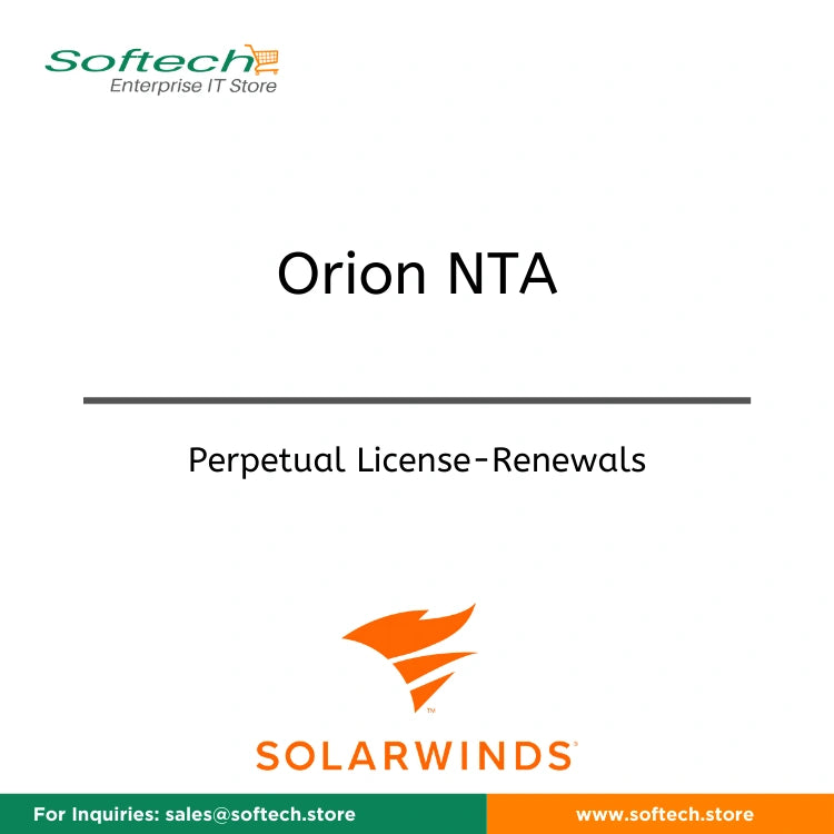 SolarWinds NetFlow Traffic Analyzer Module for SolarWinds Network Performance Monitor - Annual Maintenance Renewal - Orion NTA