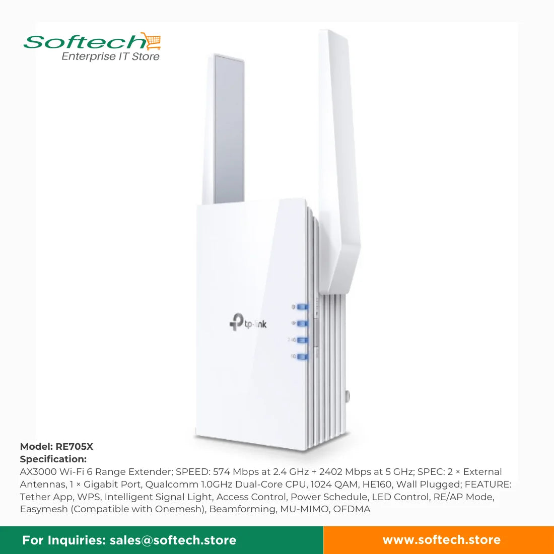 TP-LINK SOHO Wi-Fi 6 Range Extender