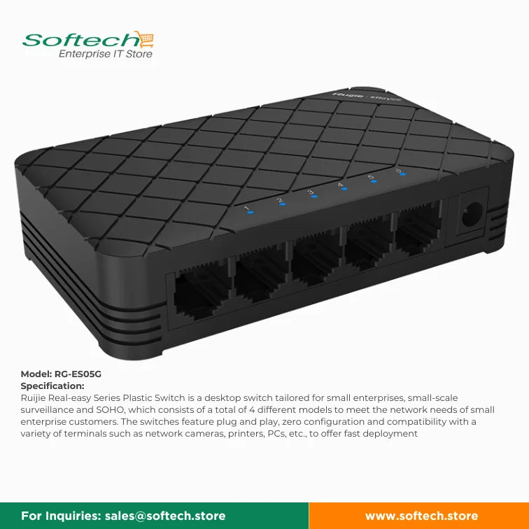 Reyee Unmanaged Network Switch for Seamless Connectivity