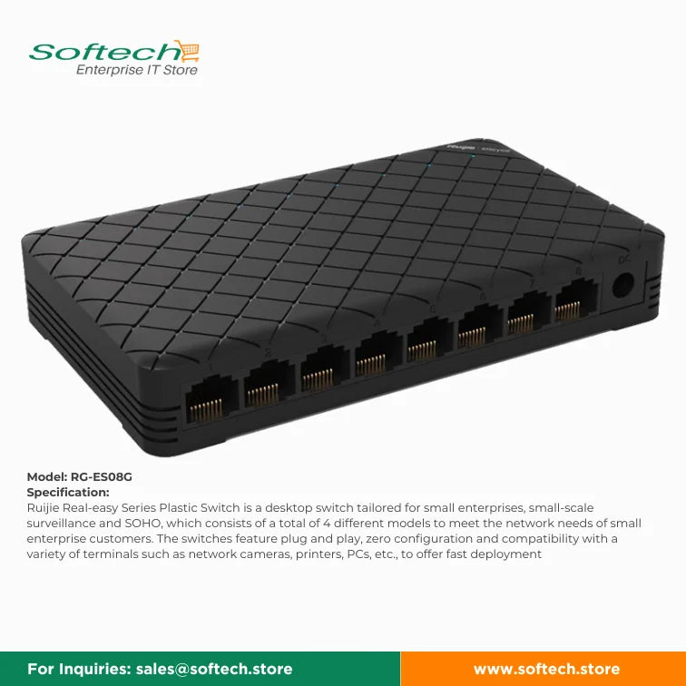 Reyee Unmanaged Network Switch for Seamless Connectivity