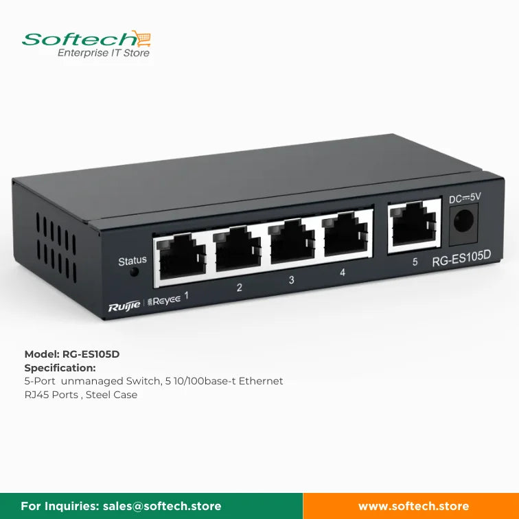 Reyee Unmanaged Network Switch for Seamless Connectivity