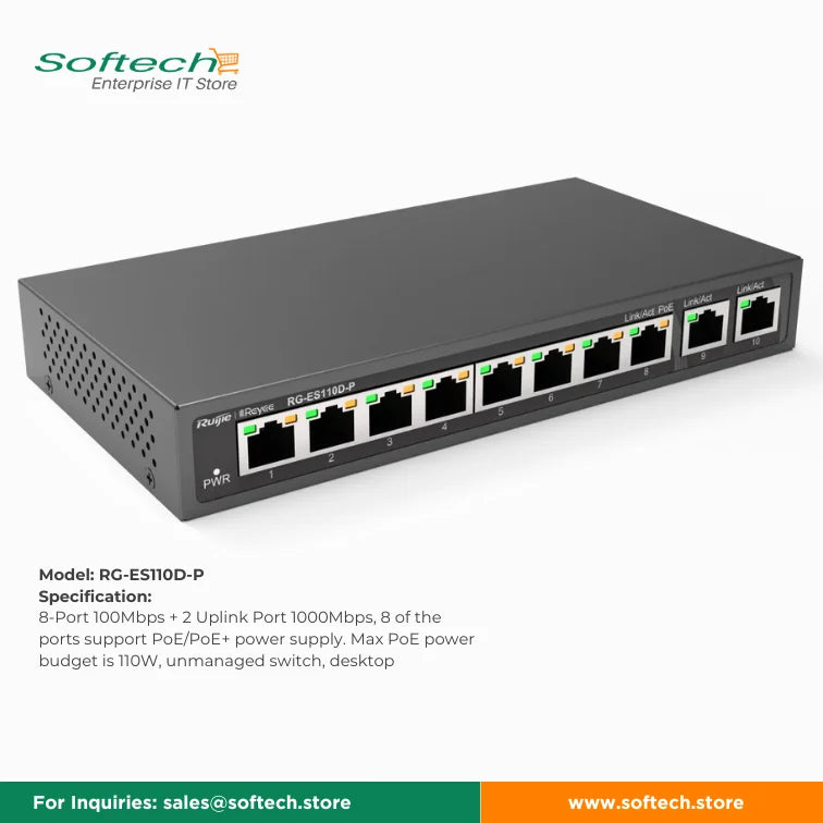Reyee Unmanaged Network Switch for Seamless Connectivity