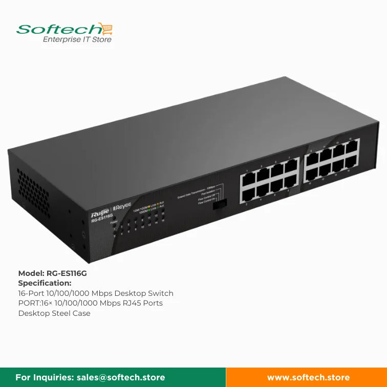 Reyee Unmanaged Network Switch for Seamless Connectivity
