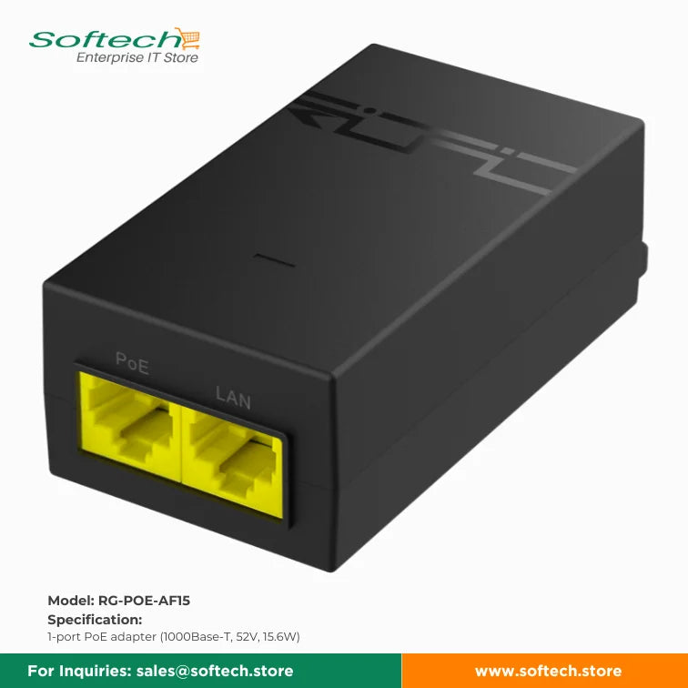 Reyee PoE Adapter for Reliable Power Over Ethernet