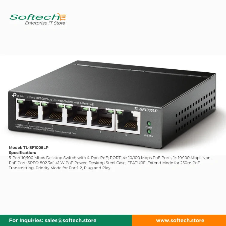 TP-LINK FESTA Unmanaged/Easy Smart PoE Switch