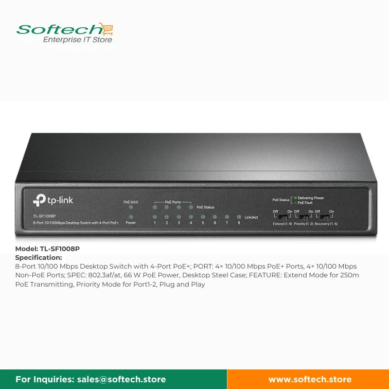 TP-LINK FESTA Unmanaged/Easy Smart PoE Switch
