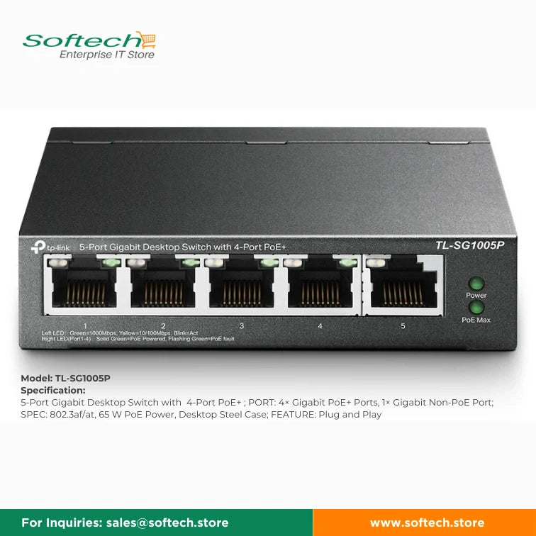 TP-LINK FESTA Unmanaged/Easy Smart PoE Switch