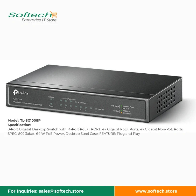TP-LINK BUSINESS SERIES Unmanaged/Easy Smart PoE Switch