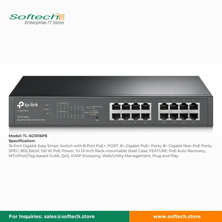 TP-LINK BUSINESS SERIES Unmanaged/Easy Smart PoE Switch