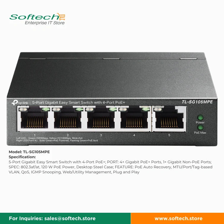 TP-LINK FESTA Unmanaged/Easy Smart PoE Switch