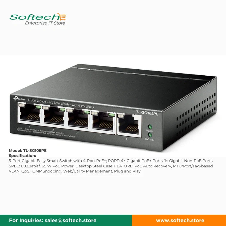 TP-LINK FESTA Unmanaged/Easy Smart PoE Switch
