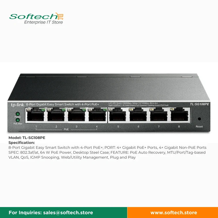 TP-LINK FESTA Unmanaged/Easy Smart PoE Switch