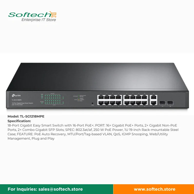 TP-LINK BUSINESS SERIES Unmanaged/Easy Smart PoE Switch