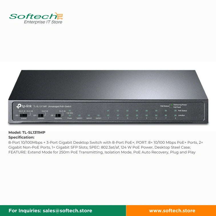 TP-LINK FESTA Unmanaged/Easy Smart PoE Switch