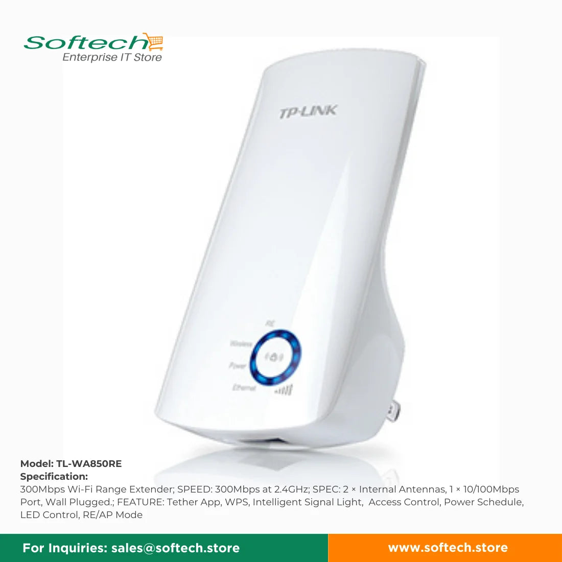 TP-LINK SOHO Wi-Fi 4 Range Extender