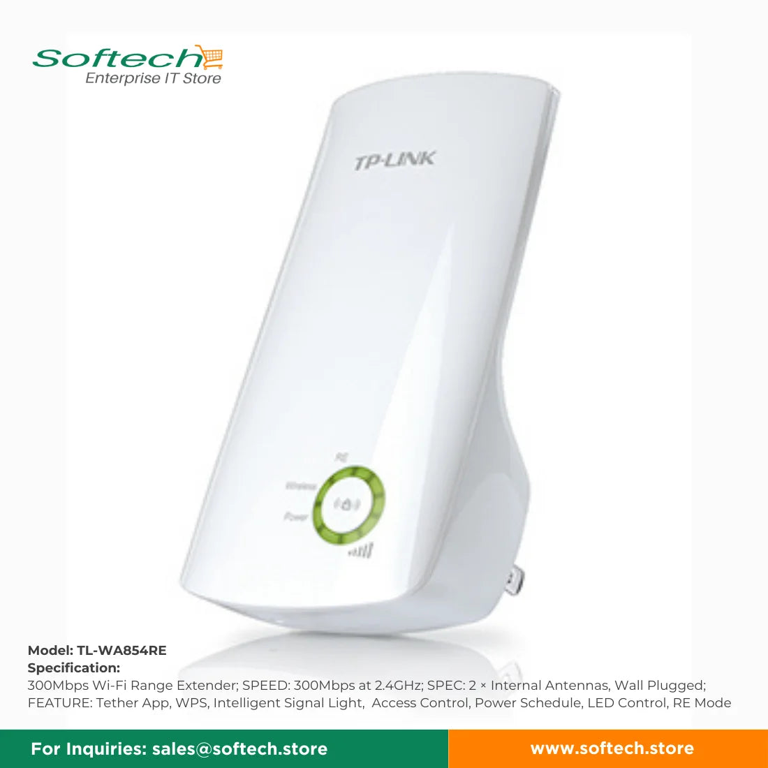 TP-LINK SOHO Wi-Fi 4 Range Extender