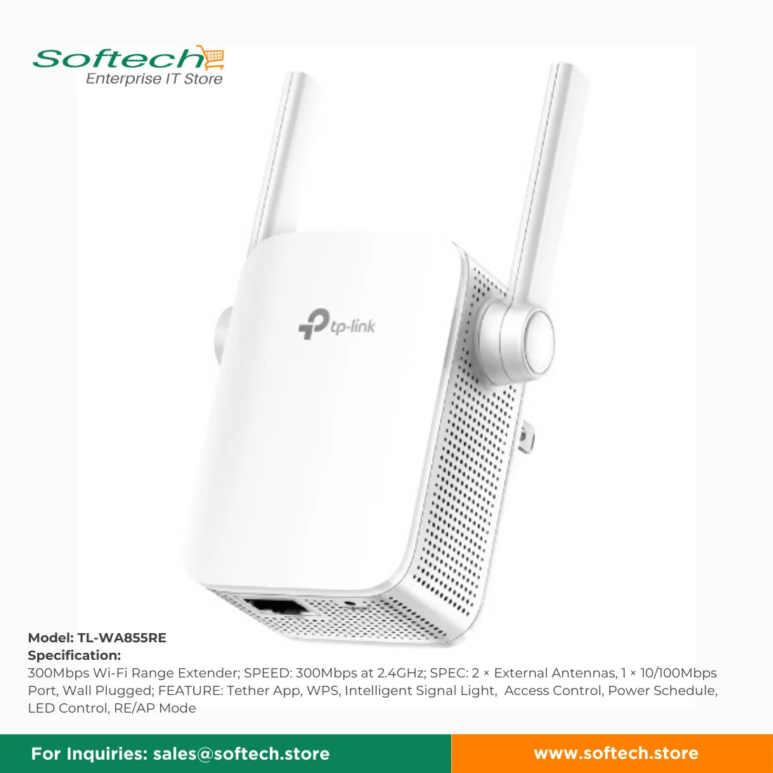 TP-LINK SOHO Wi-Fi 4 Range Extender