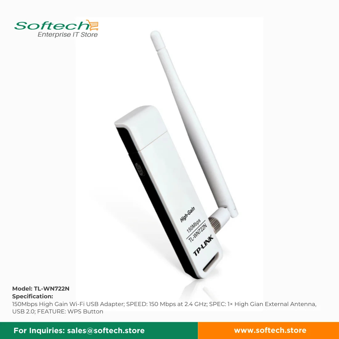 TP-LINK SOHO Wi-Fi 4 USB Adapter