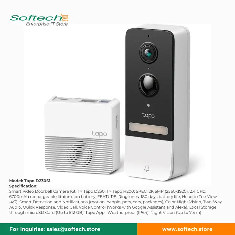 TP-LINK TAPO Smart Video Doorbell