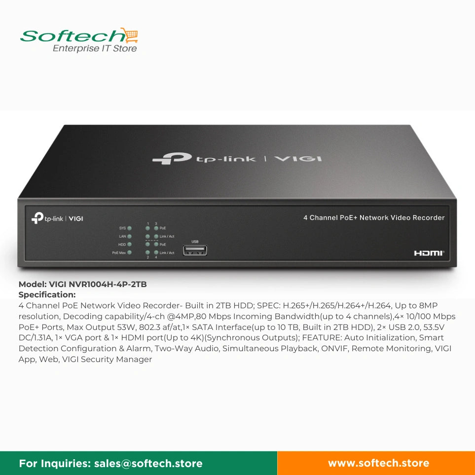 TP-LINK VIGI Network Video Recorder