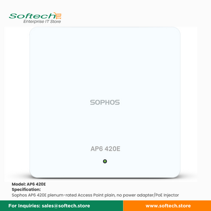 Sophos Wifi 6 AP6  Series Wireless Access Points along with Additional Support, offering Sophos Central
management, firmware updates, Advanced RMA, and 24/7 multi-channel support , available at www.softech.store 