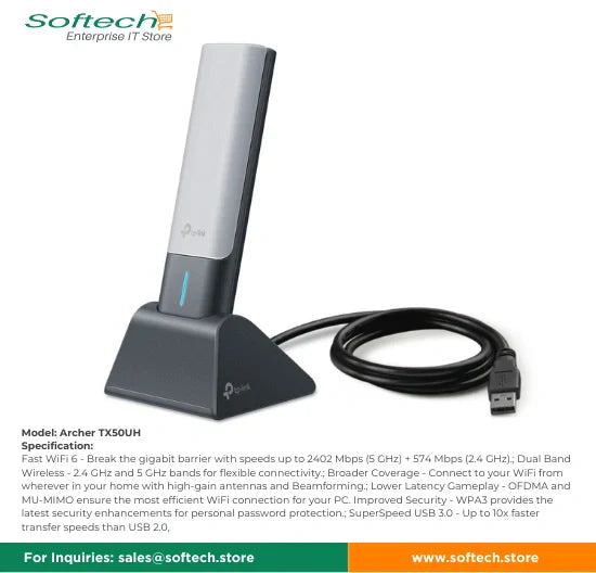 TP-LINK SOHO Wi-Fi 6 USB Adapter