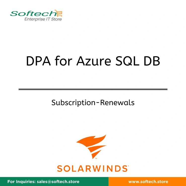 SolarWinds Database Performance Analyzer for Azure SQL DB  - Annual Subscription Renewal - DPA for Azure SQL DB