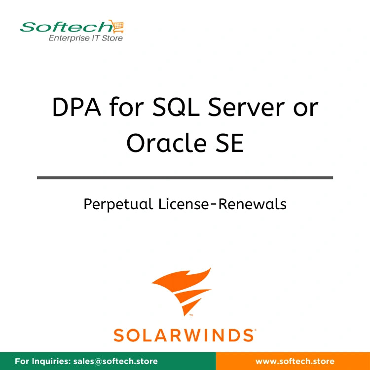 SolarWinds DPA Renewal | SQL Server, MySQL, Postgres – SOFTECH STORE