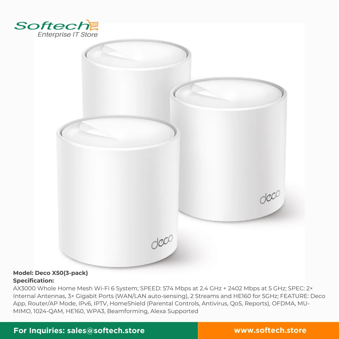 TP-LINK SOHO Wi-Fi 6 Mesh System