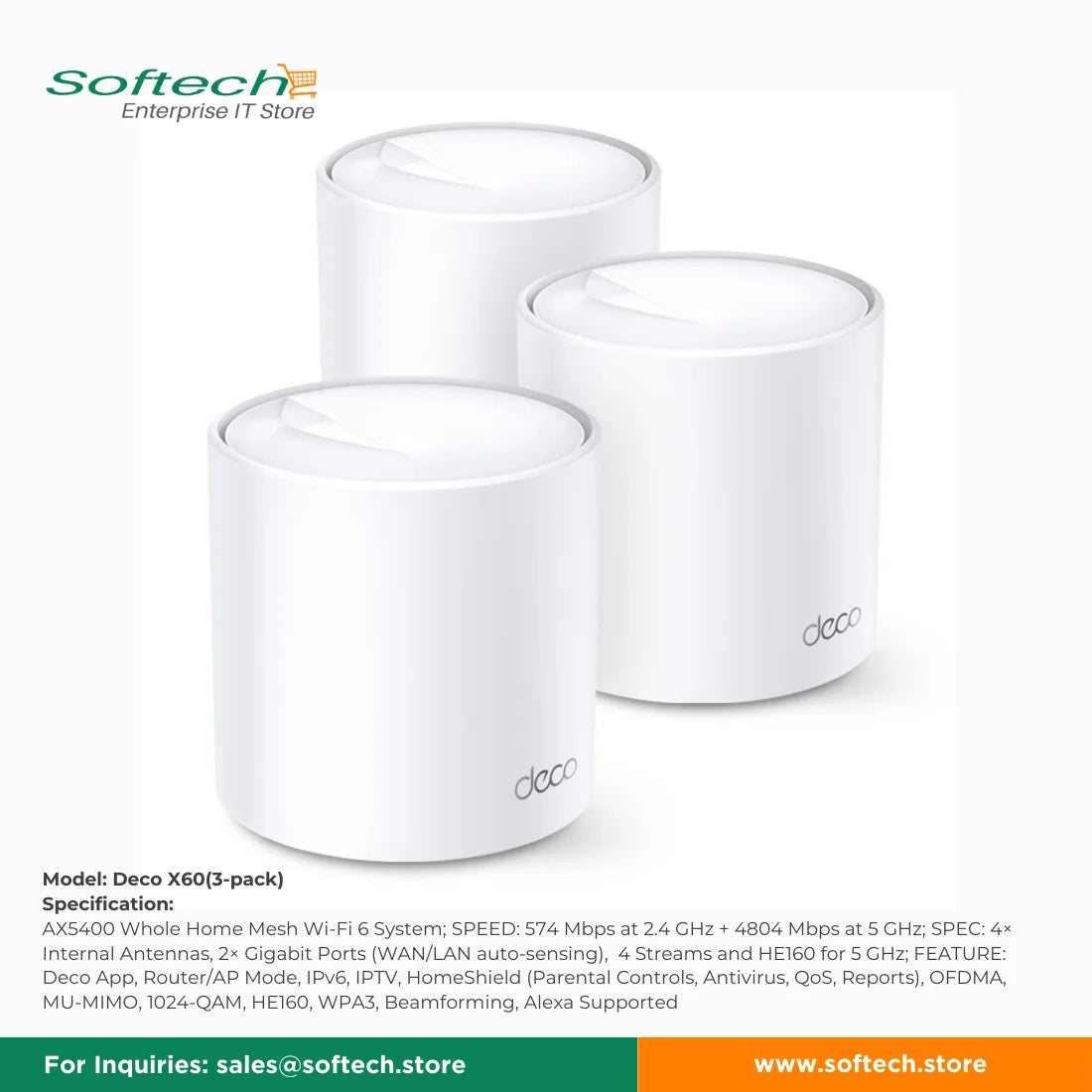 TP-LINK SOHO Wi-Fi 6 Mesh System
