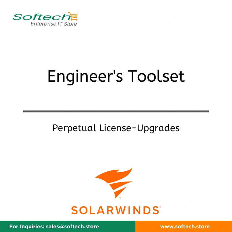 SolarWinds Engineer's Toolset Per Seat License - Additional desktop install & Web named user - Maintenance expires on same day as existing seats - Engineer's Toolset