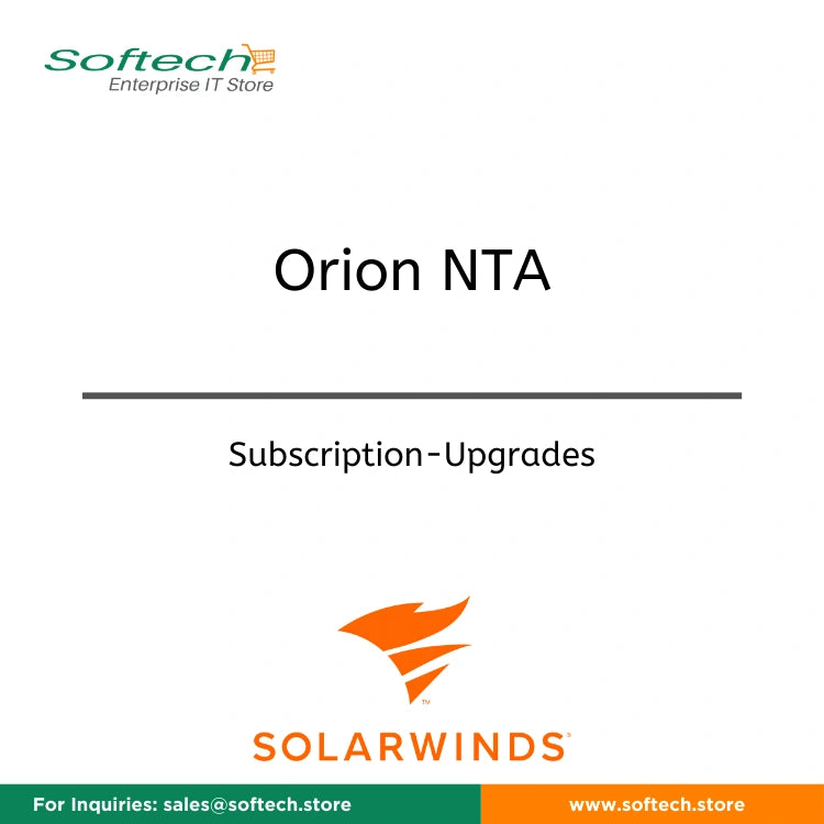 Upgrade to SolarWinds NetFlow Traffic Analyzer Module for SolarWinds Network Performance Monitor - Subscription Upgrade (Expires on same day as existing Subscription) - Orion NTA