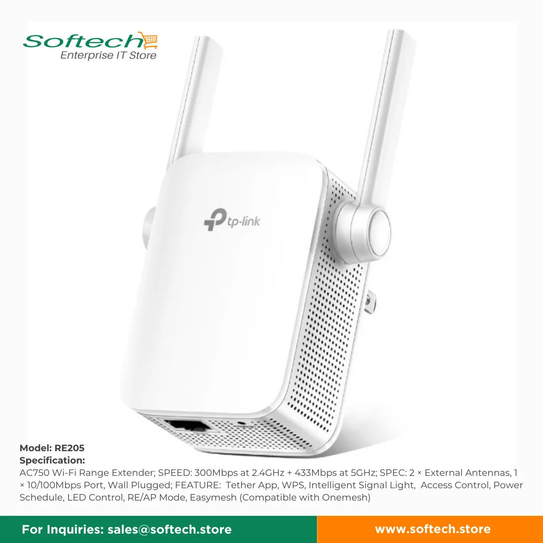 TP-LINK SOHO Wi-Fi 5 Range Extender