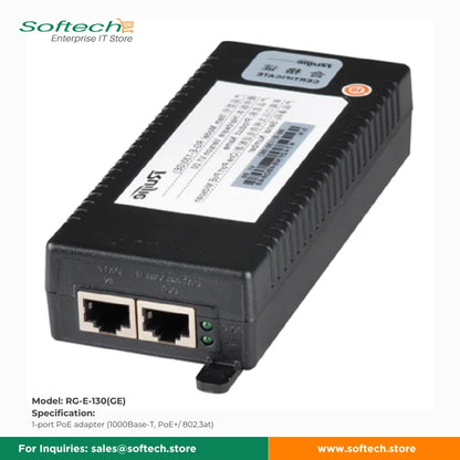 Reyee PoE Adapter for Reliable Power Over Ethernet