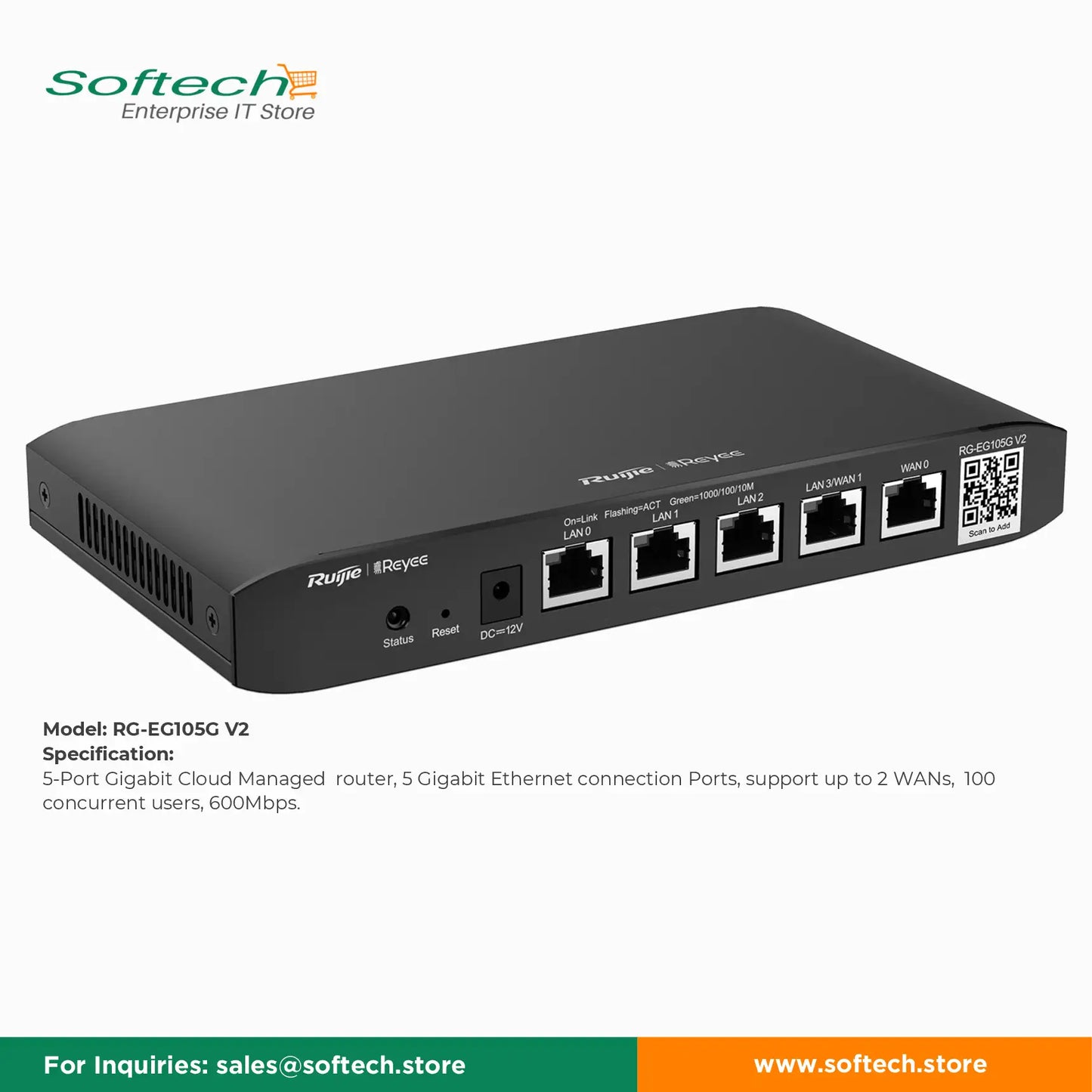 Reyee High-Performance Router for Seamless Internet Access