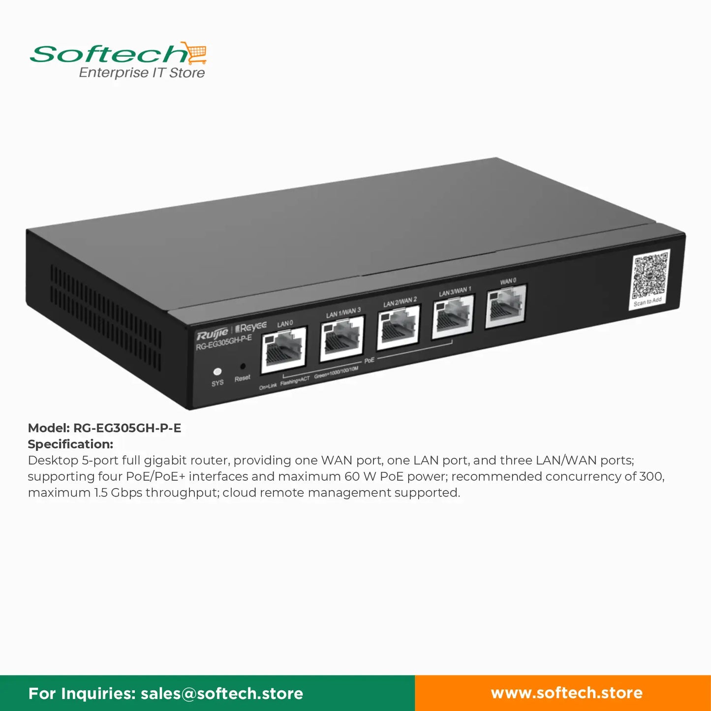 Reyee High-Performance Router for Seamless Internet Access