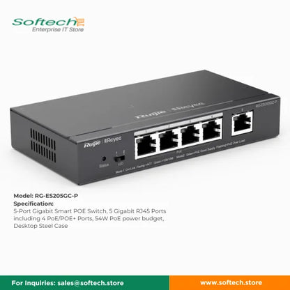 Reyee Cloud Managed Switch for IP Surveillance Cameras
