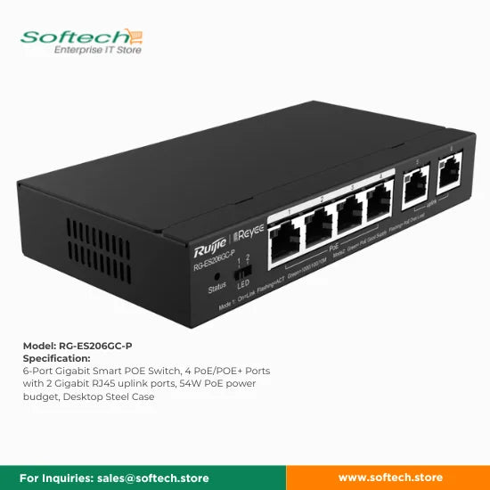 Reyee Cloud Managed Switch for IP Surveillance Cameras