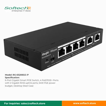 Reyee Cloud Managed Switch for IP Surveillance Cameras